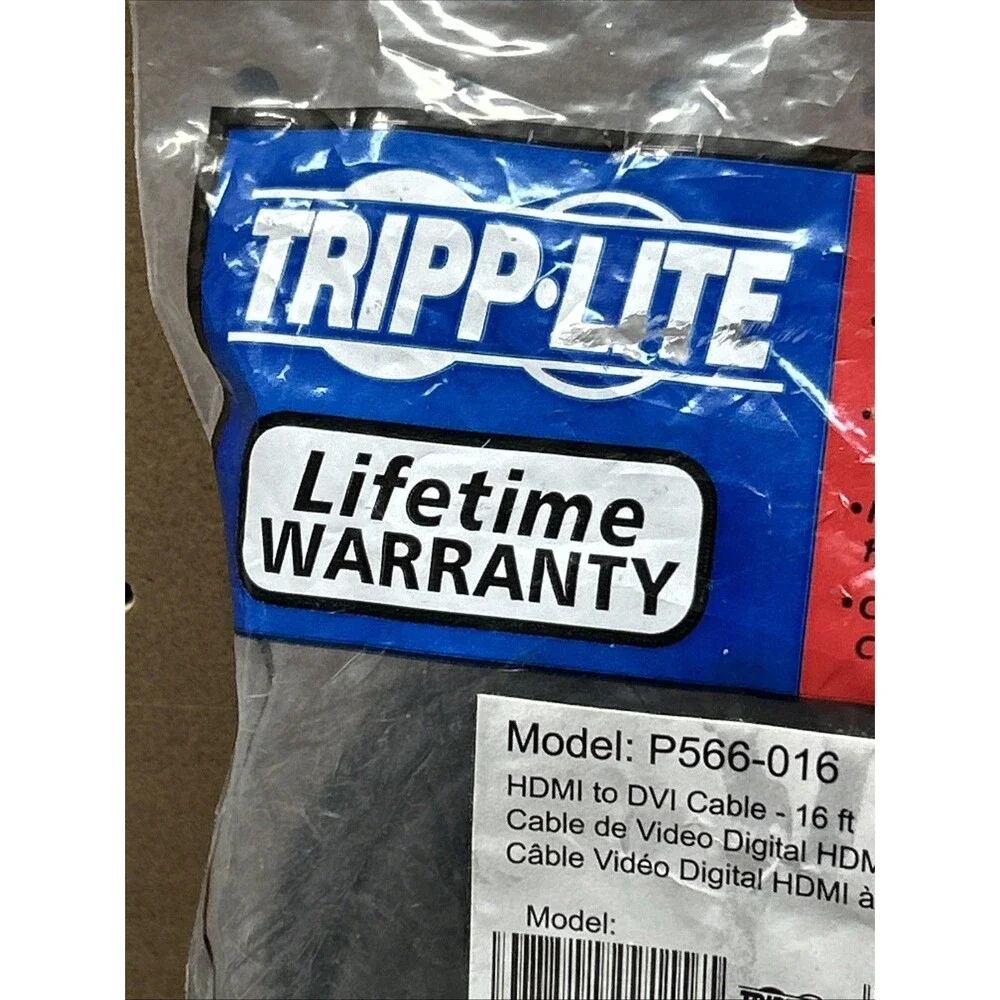 Tripp Lite HDMI to DVI Cable 16ft New P566-016